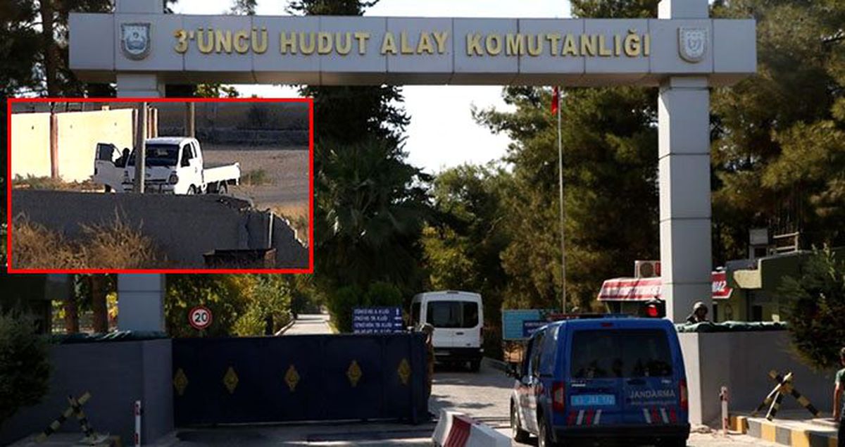 ABD'li komutanlar Akçakale'deyken teröristler sınırda görüntülendi