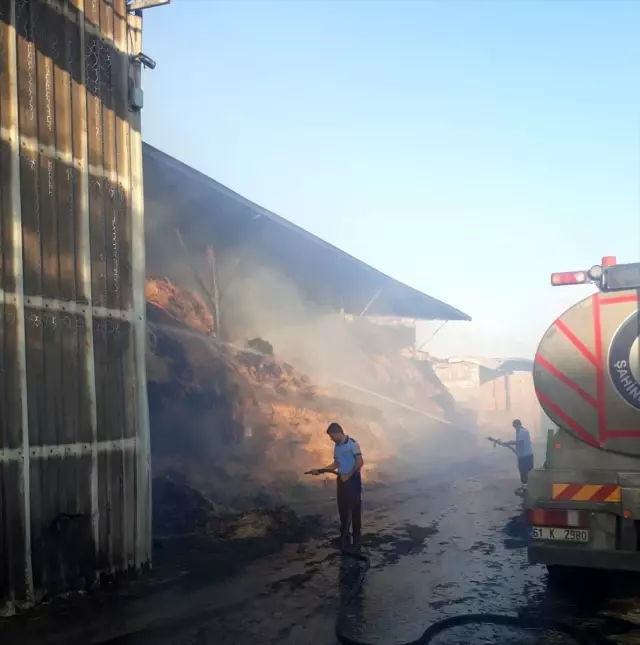Gaziantep'te 10 bin büyükbaş hayvanın bulunduğu çiftlikte yangın