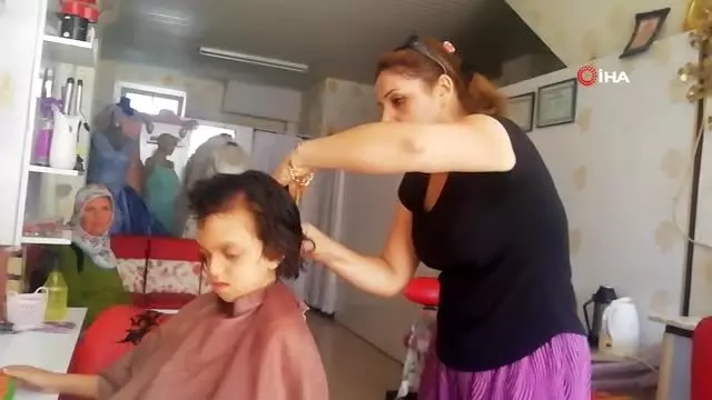 Maddi durumu zayıf olan öğrencilere ücretsiz saç kesimi
