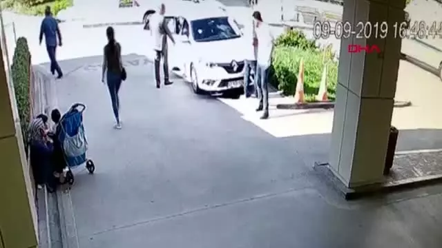 Sendika başkanına saldırı anı kameraya yansıdı