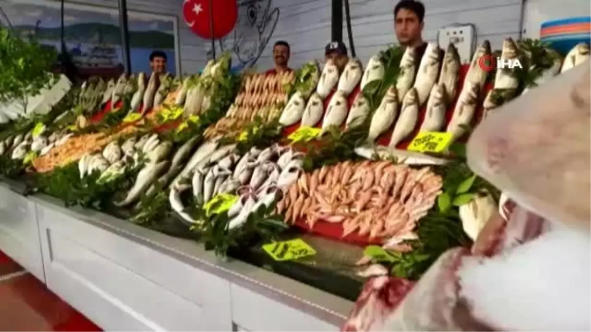 Balıkçıların ağlarına takılan dev orkinosu tezgahta görenler hayrete düştü