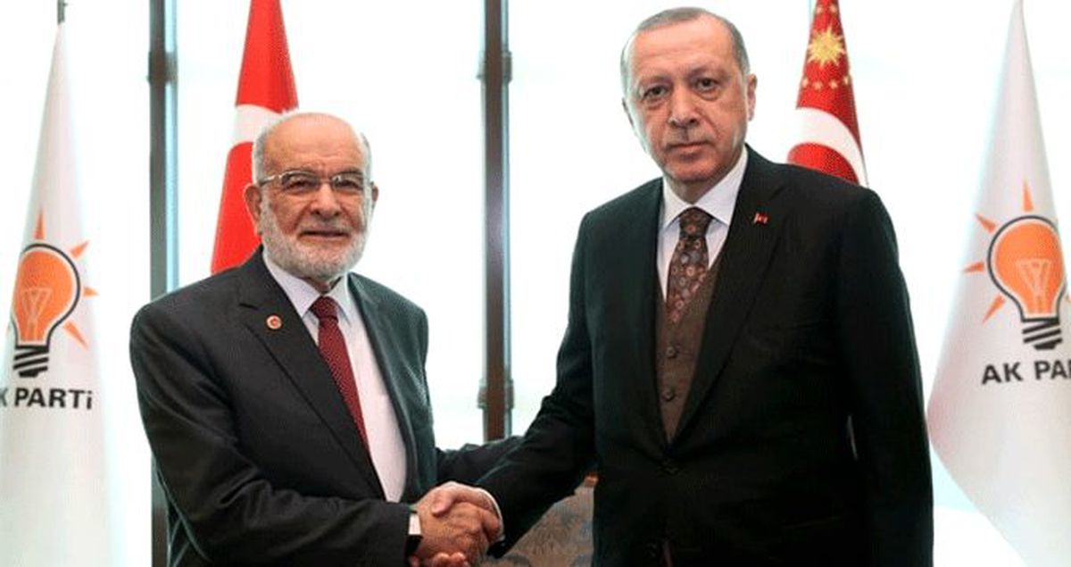 Cumhurbaşkanı Erdoğan, Karamollaoğlu ile bir araya geldi