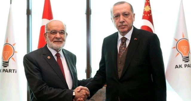 Cumhurbaşkanı Erdoğan, Karamollaoğlu ile bir araya geldi
