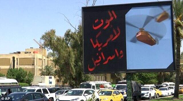Irak'ta 'Amerika ve İsrail'e ölüm' mesajları paylaşıldı!