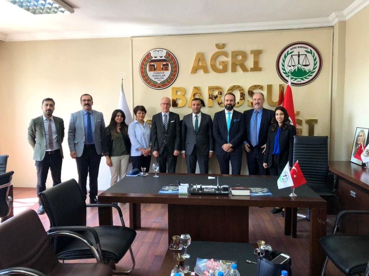 AB Delegasyonu'ndan Ağrı Barosu'na ziyaret