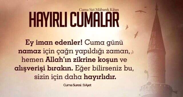 Resimli Cuma mesajları 2019 - Hayırlı Cuma mesajları ile cuma gününü tebrik edin!