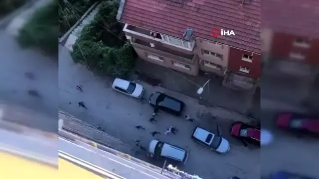 Şok cihazlı, demirli, sopalı meydan kavgası kamerada: 5 yaralı Şok cihazlı, demirli, sopalı meydan kavgası kamerada: 5 yaralı