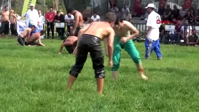 Spor şile yağlı güreşleri'nde başpehlivan ali gürbüz oldu