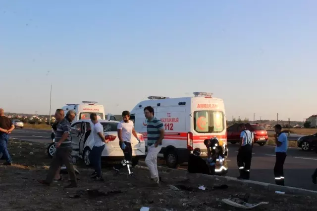Tekirdağ'da trafik kazası: 8 yaralı