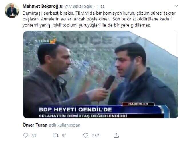 CHP'li Bekaroğlu'ndan 'Demirtaş serbest bırakılsın' çağrısı