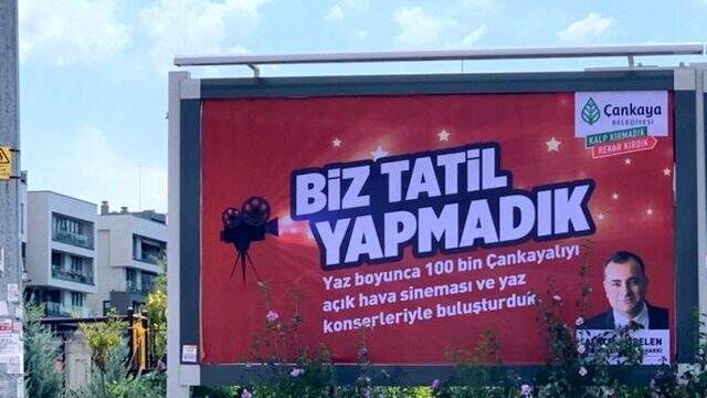 İBB Başkanı İmamoğlu'na gönderme olarak yorumlanan afiş Çankaya'dan kaldırıldı