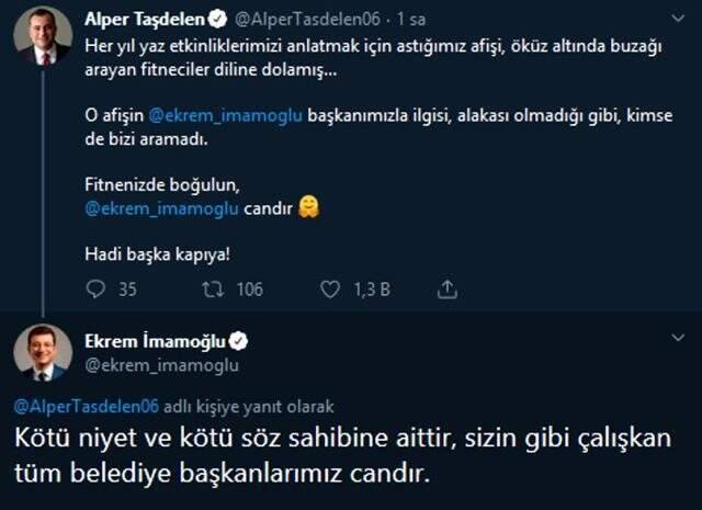 Ekrem İmamoğlu'ndan 'Biz tatil yapmadık' afişiyle tepki çeken belediye başkanına destek