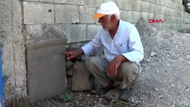 Gaziantep bahçe duvarında tarihi keşif Gaziantep bahçe duvarında tarihi keşif