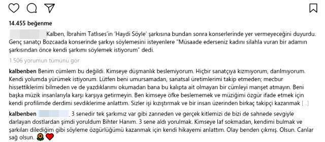 Kalben'den İbrahim Tatlıses'e 'Kadını silahla vuran adam' dediği iddialarını yalanladı