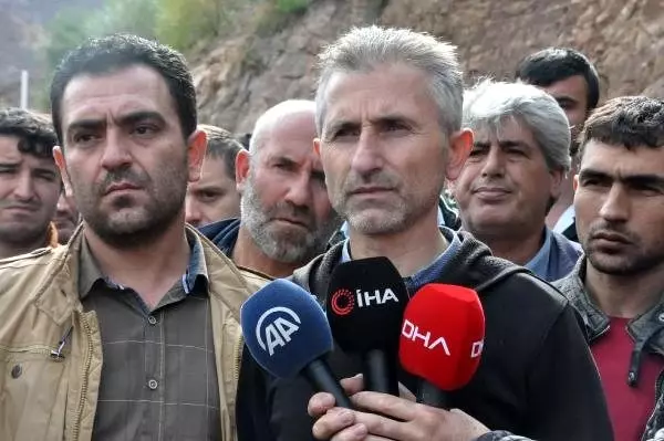 Maden şirketi işçilerinin alacak eylemi
