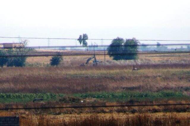 Ortak devriyedeki helikopterleri gören teröristler, kazıyı bıraktı