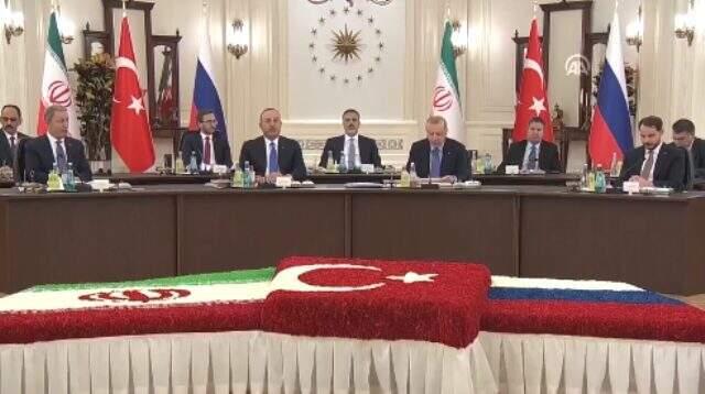 Son dakika: Türkiye, Rusya ve İran arasındaki üçlü zirve başladı