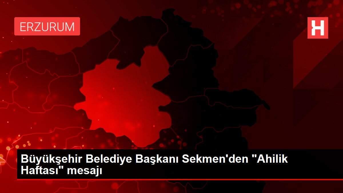 Büyükşehir Belediye Başkanı Sekmen'den Büyükşehir Belediye Başkanı Sekmen'den