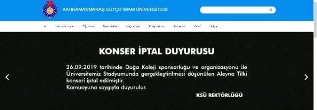 Kahramanmaraş'ta Aleyna Tilki konseri, sosyal medyadan gelen tepkiler üzerine iptal edildi