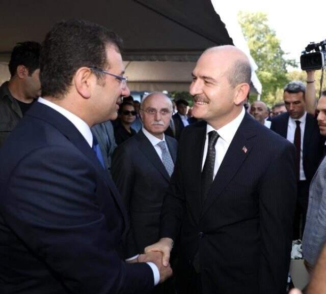 Soylu ve İmamoğlu, Adnan Menderes'i anma töreninde tokalaştı