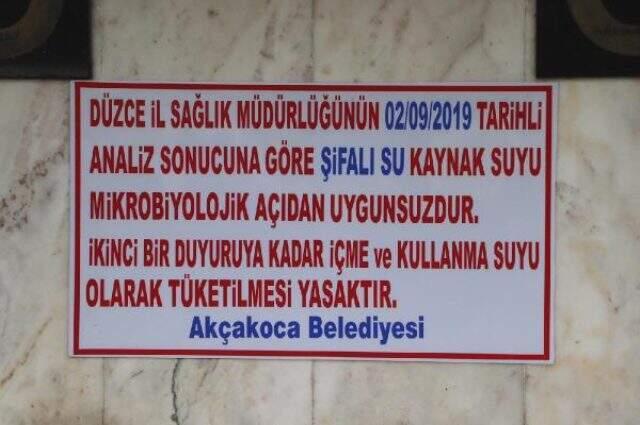 Vatandaşların şifalı diye su içtikleri çeşme, ekipler tarafından mühürlendi