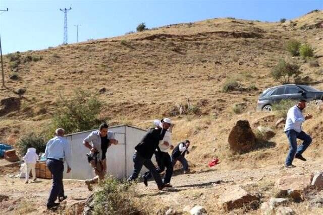 Verimli arı sezonuna teşekkür için şükür duasına çıkan arıcılar, arıların saldırısına uğradı