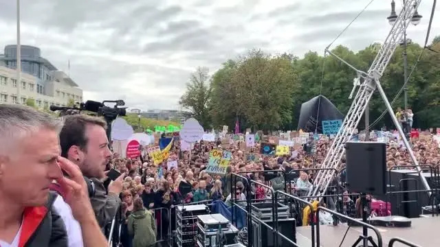 Almanya'da iklim değişikliği protestosu
