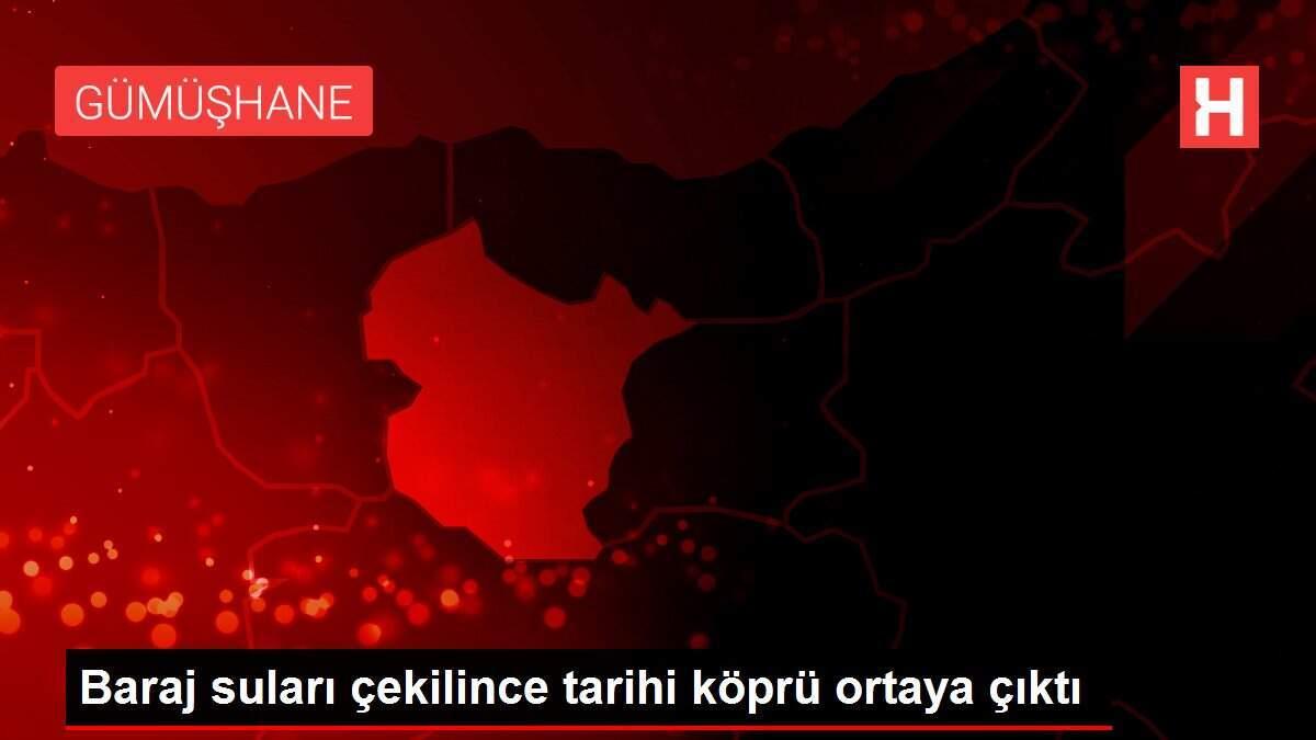 Baraj suları çekilince tarihi köprü ortaya çıktı Baraj suları çekilince tarihi köprü ortaya çıktı