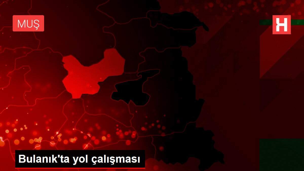 Bulanık'ta yol çalışması