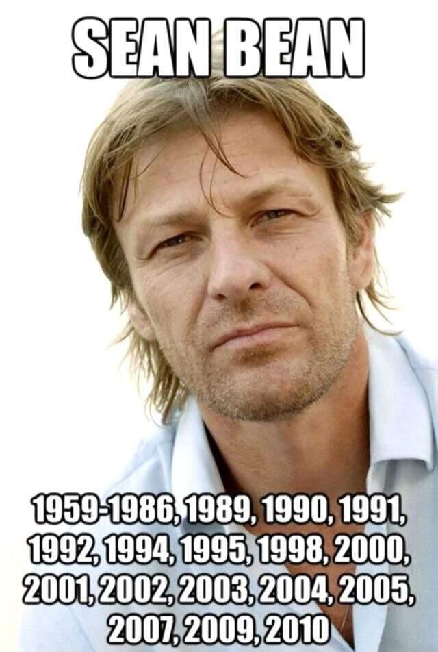 Canlandırdığı bütün karakterler ölen ünlü aktör Sean Bean 'Beni rartık öldürmeyin ' diyerek isyan etti