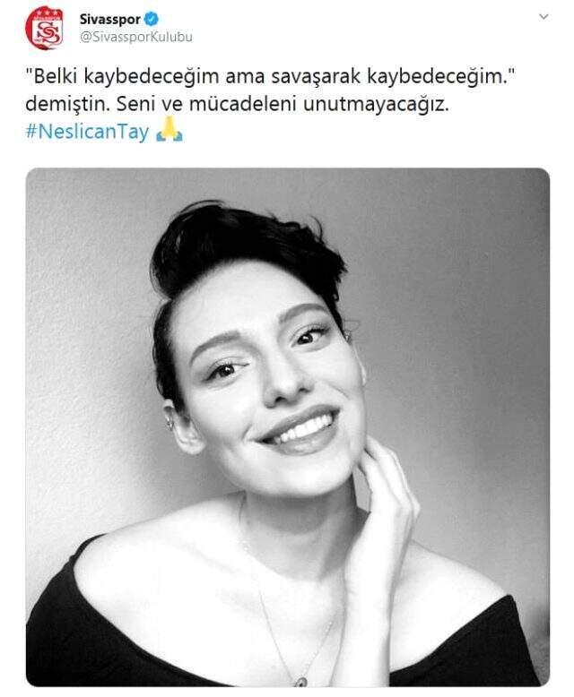 Futbol dünyası, Neslican Tay'ın ölümüne sessiz kalmadı