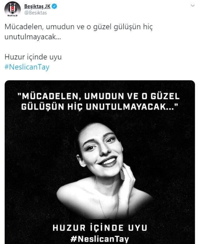 Futbol dünyası, Neslican Tay'ın ölümüne sessiz kalmadı