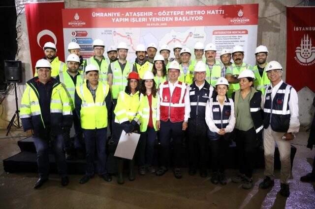 İmamoğlu, Ümraniye-Ataşehir-Göztepe Metro Hattı'nda çalışmaları yeniden başlattı - Haberler