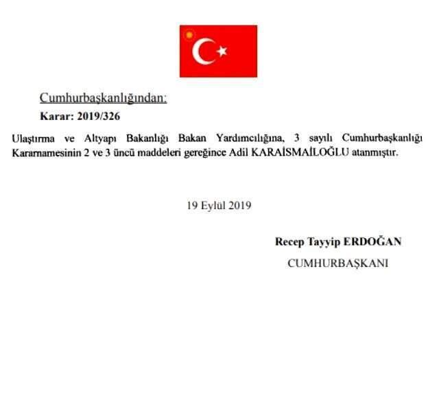 İstifa eden İBB genel sekreter yardımcısı bakan yardımcısı oldu