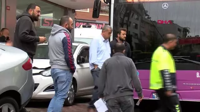 Kağıthane'deki otobüs kazası kamerada