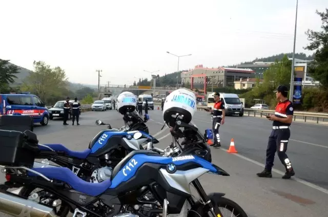 Mudanya yolunda drone destekli huzur operasyonu Mudanya yolunda drone destekli huzur operasyonu