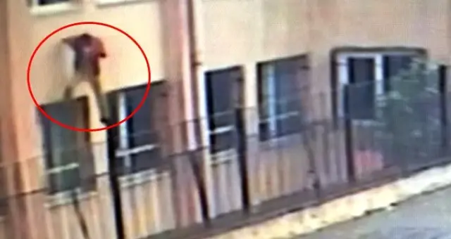 Okuldan kaçmak için cama çıkan öğrenci 3'üncü kattan aşağı düştü