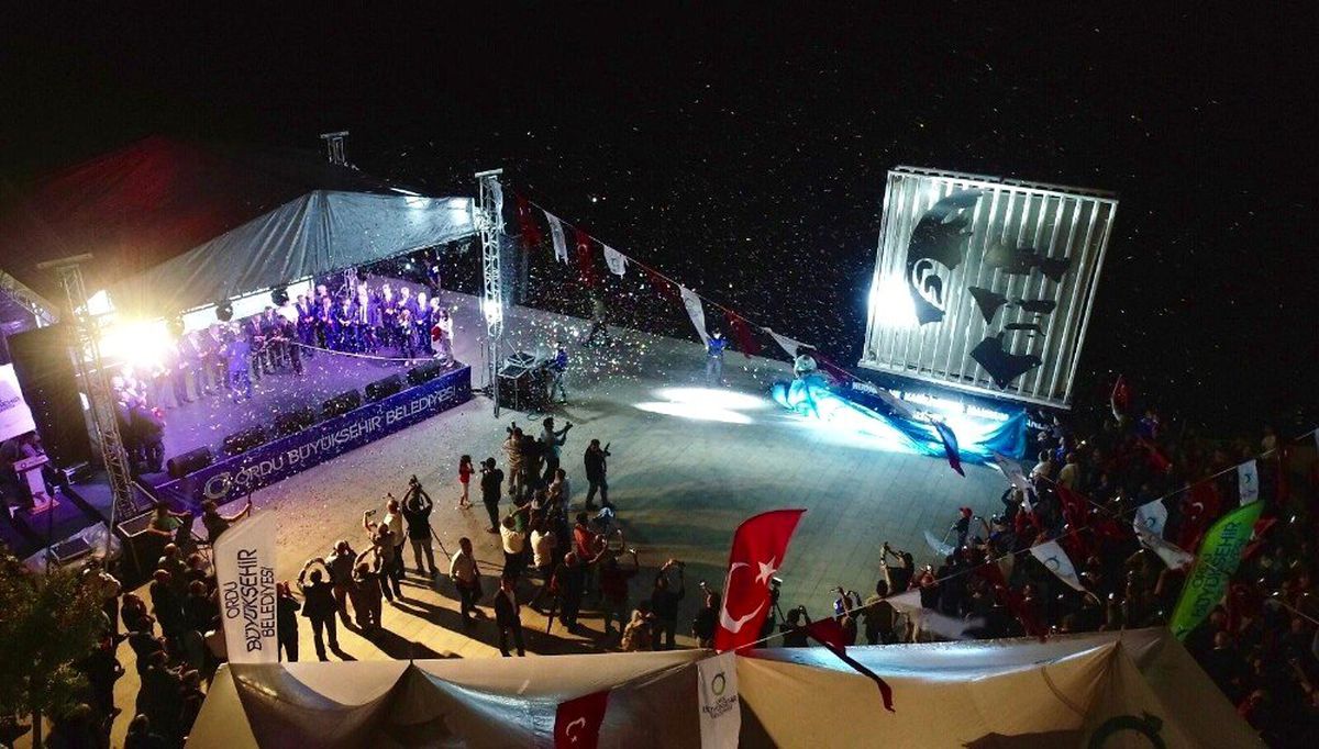 Ordu'da Atatürk portresi açılışı