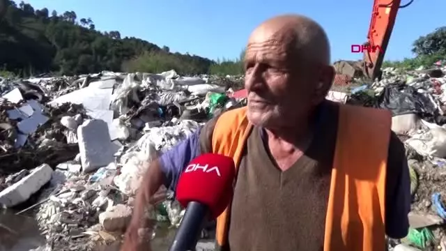 Rize'de dere kenarına çöp dökülmesine tepki Rize'de dere kenarına çöp dökülmesine tepki