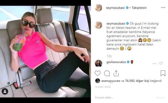 Şeyma Subaşı, sevgilisi Guido Senia amaciyla Fransızca öğrenmeye karar verdi