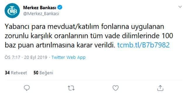 Son Dakika: Merkez Bankası'ndan zorunlu karşılık kararı: Piyasadan para çekilecek