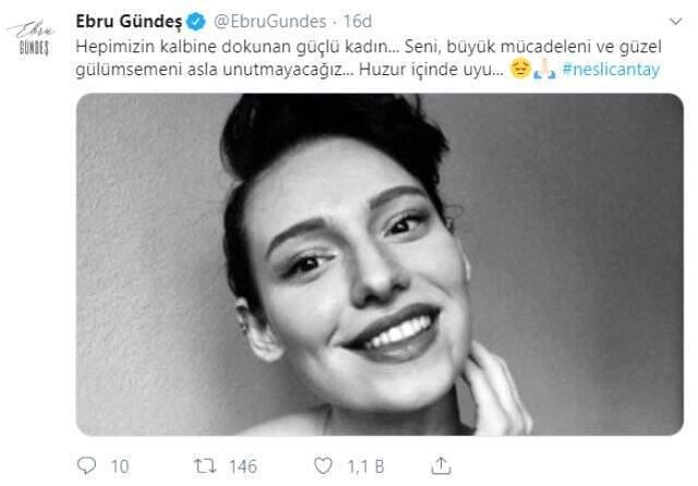 Ünlü isimler hayatını kaybeden Neslican Tay'ın acısını paylaştı
