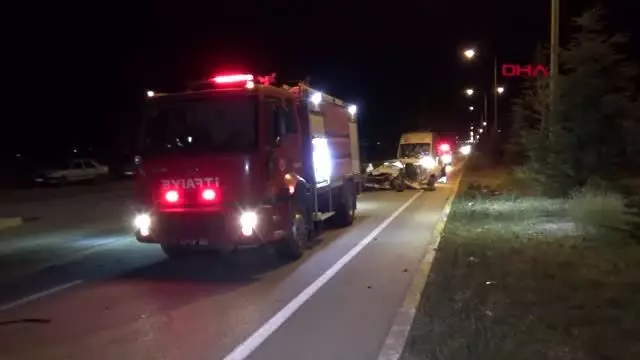 Afyonkarahisar otomobil ata çarptı 1 ölü, 2 yaralı