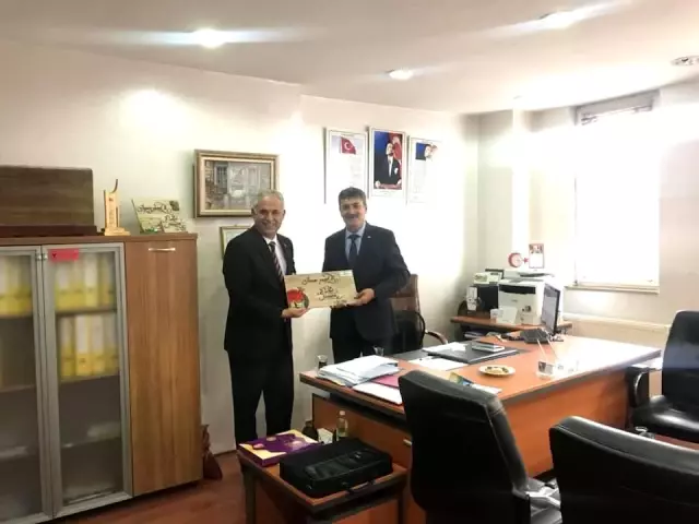 Başkan Yaman'dan Halk Eğitim Müdürü Yıldız'a ziyaret