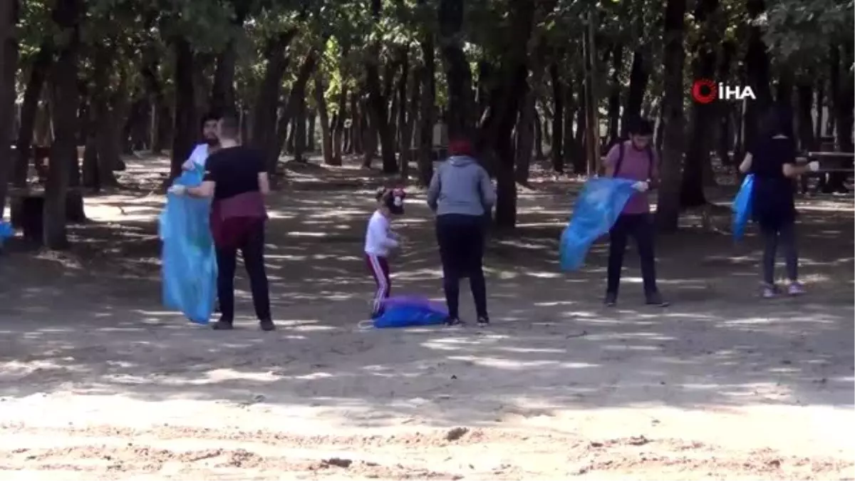 Ergene Belediyesi gönüllülerle el ele verdi, Velimeşe Korusu'nu temizledi
