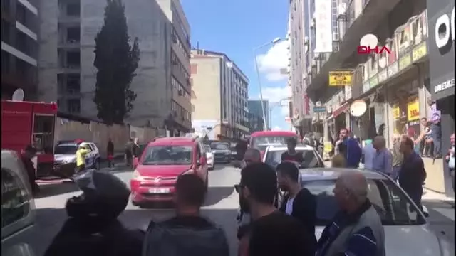 Gaziosmanpaşa'da otel inşaatında yangın