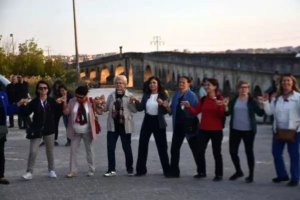 Ergene nehri'ndeki kirliliğe dikkat çekmek için yürüdüler
