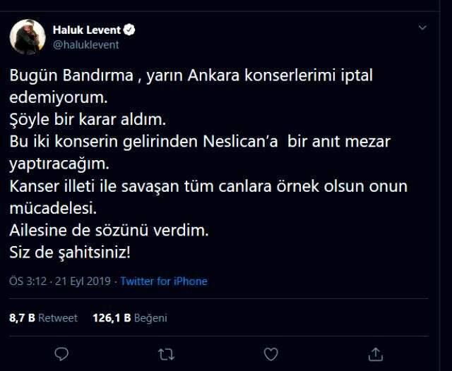 Haluk Levent'in anıt mezar çağrısı büyük yankı buldu! Neslican, 6 aileye daha umut oldu