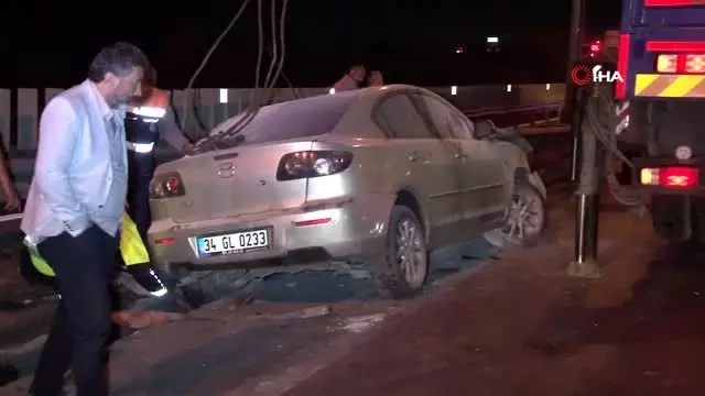 Makas atan alkollü sürücü zincirleme trafik kazasına neden oldu