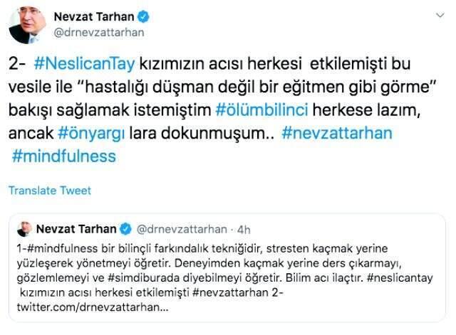 Neslican Tay paylaşımıyla tepki çeken Rektör Tarhan'dan o sözlerine açıklama geldi